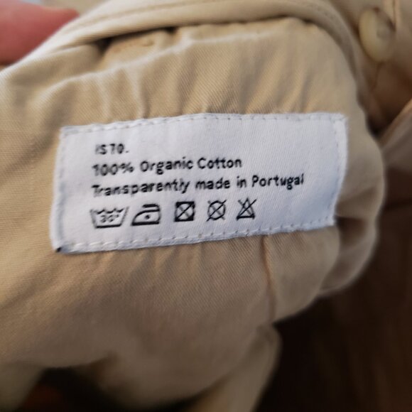Isto light khaki chinos - like new - Picture 2 of 3